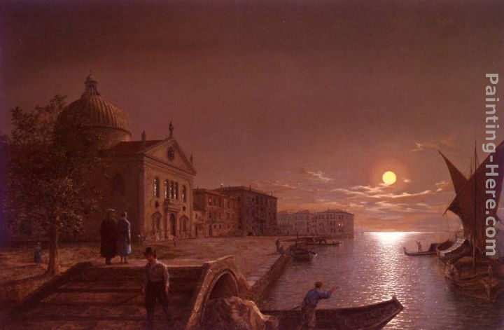 Henry Pether Moonlight In Venice